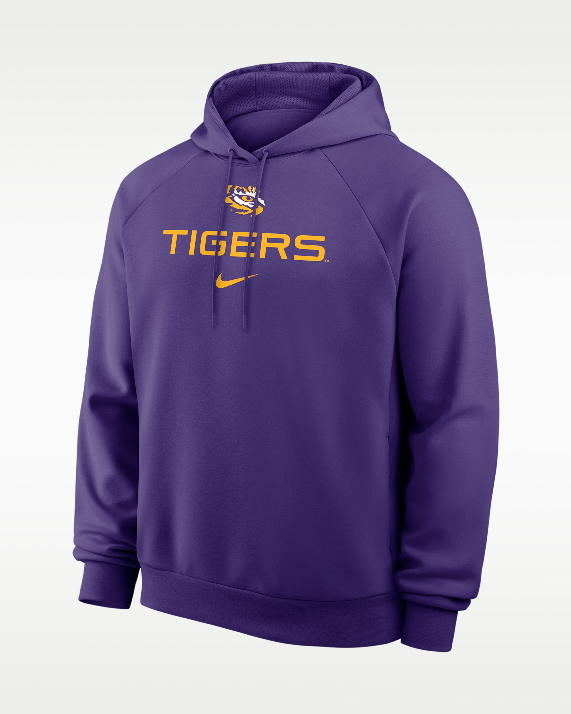 LSU Premium Performance Men's Nike Dri-FIT College Pullover Hoodie